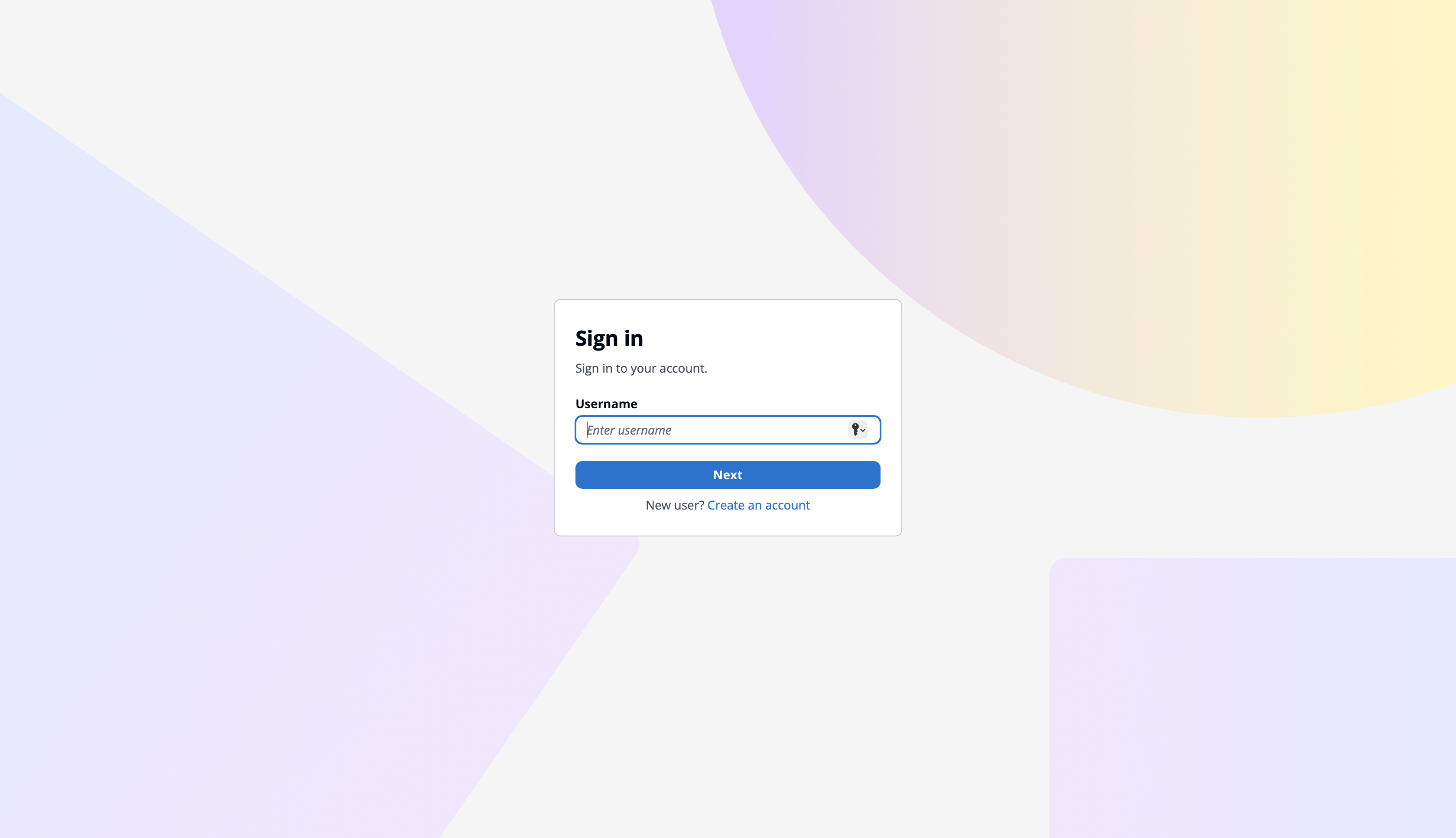 AWS username sign in