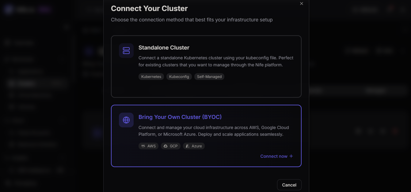 Add your BYOC