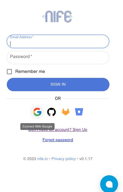 Sign in with google