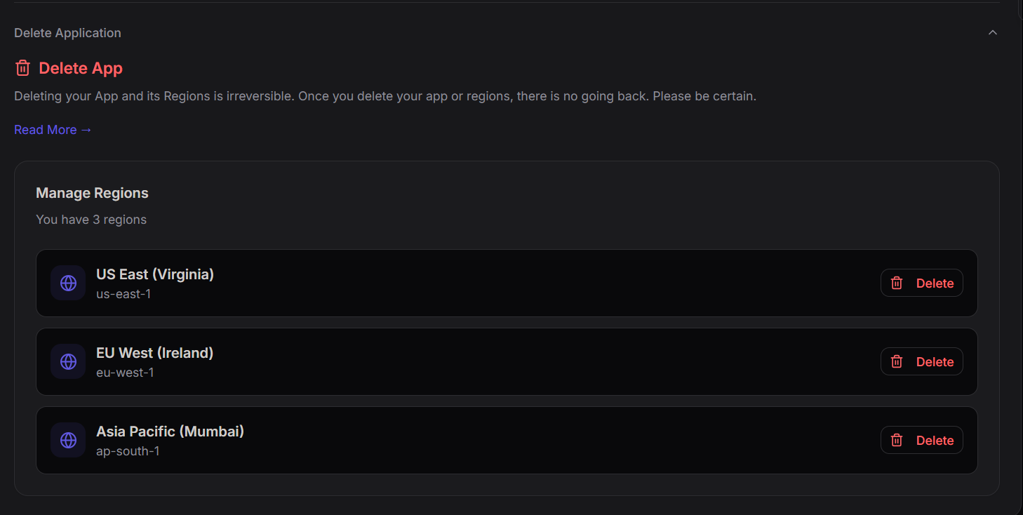 Navigate to database section