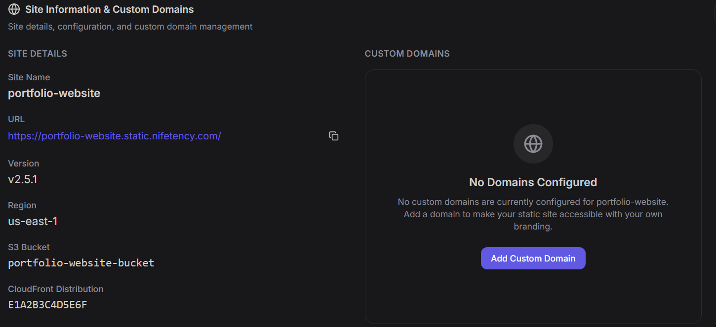 Navigate to database section