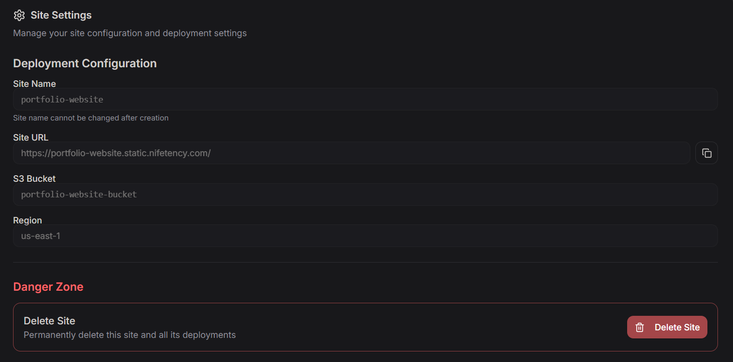 Navigate to database section